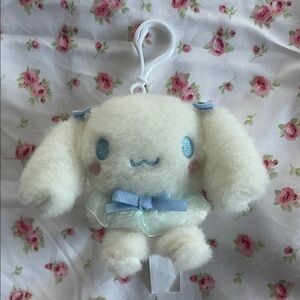 Sanrio Cinnamoroll Soft & Frilly Nuance Plush Mascot Clip On New 2023